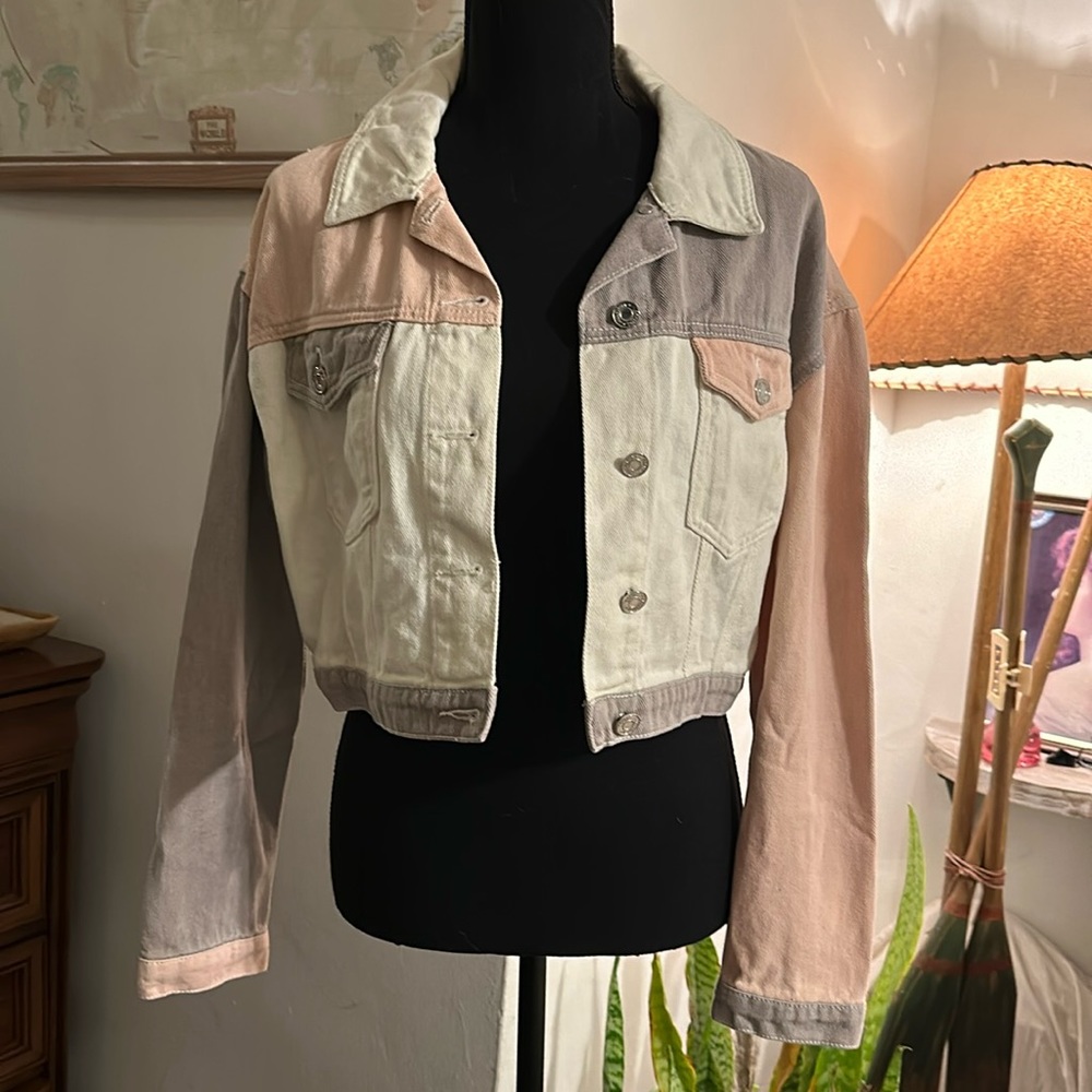 Multicolored denim jacket